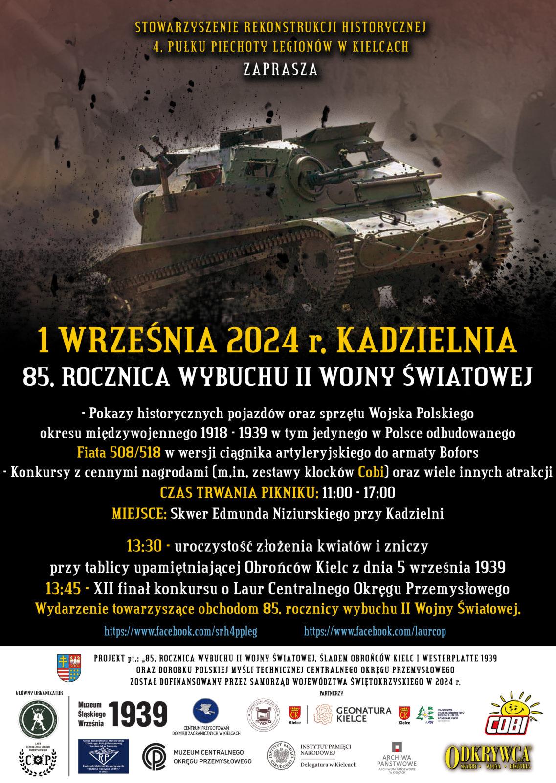 85. rocznica wybuchu II Wojny Światowej